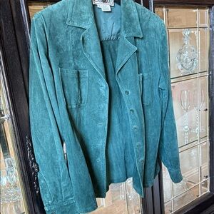 Carlisle Green Genuine Suede Shirt/Blazer